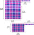 Haskirky 2 Blue Purple Bold Plaid Pcs Cloth Diaper Wet Dry Bags,Waterproof and Washable Bag for Travel Reusable Wet Bag