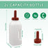 MODUODUO 2.11 Calf Bottle Lamb Feeding Nipple Quart Calves Nursing Feeder with a Replacement Teat for Baby Livestock