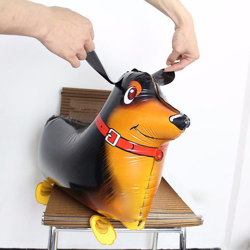 6pcs Walking Animal Balloons Pet Dog Balloons - Kids Birthday Party Supplies, Animal Theme Decorations