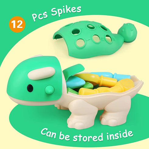 Hirger Montessori Toys for Baby 1-4 Years: Fine Motor Dinosaur Toys, Toddler Learning Educational Toys for Birthday Gift