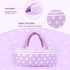7 17-22 Inch Aori Pcs Reborn Baby Dolls Clothes with Bassinet for Baby Doll, Purple Carrier Bed and Baby Doll Clothes