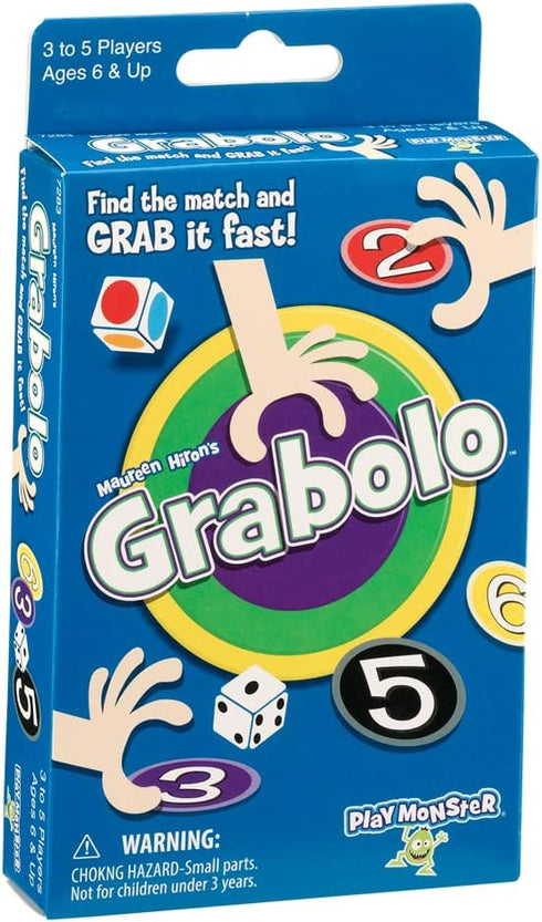 PlayMonster Grabolo Card Game - Fast Family Fun for Ages 6+