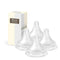 Silicone Bottle Nipple with Latch-On Point, Gentle Flow, Natural Feel (1m+, S,