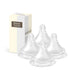 Silicone Bottle Nipple with Latch-On Point, Gentle Flow, Natural Feel (1m+, S,