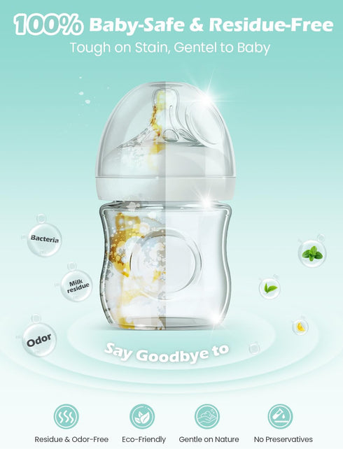 300PCS Official Detergent Cleaning Tablets: for Baby Brezza Grownsy Papablic Momfann Bottle Washer - Baby Bottle Washer