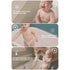 LINASHI 8-24 Baby Shower Standing,Adjustable Shower Toddler Anti-Slip Base Baby Shower Standing Support,Baby Bath Stand
