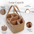 Uniklook Baby Diaper Caddy - Faux Leather -Nursery Storage Bin and Car Organizer for Diapers and Baby Wipes Stylish