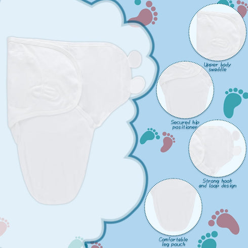 Fecawd 0-3 Baby Swaddle Sleep Sacks with Hats for Months Baby Swaddle Blanket Wrap Newborn Swaddles Sack for Baby Boy