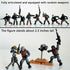 8 PCS Building Block City Policeman Action Mini-Figures with SWAT Model Equipment, Military Weapons Accessories Gift