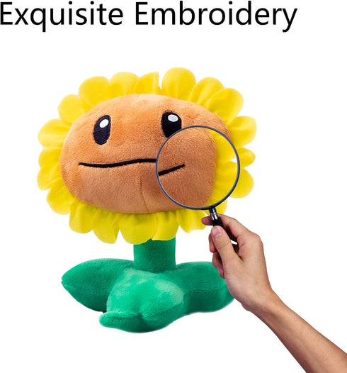 Maikerry 1 PC Plush Toy Doll, PVZ Stuffed Figure Sunflower, Great Gifts for Kids and Fans