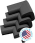 KidKusion Safety Corner Cushion, 4-Piece, Black, Child Proofing, Baby Proof Table Protector