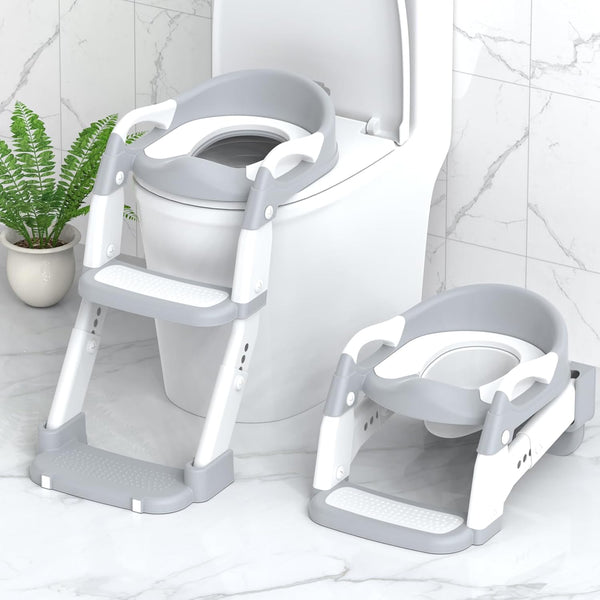 Potty Training Seat, Toddler Potty Training Toilet with Step Stool Ladder for