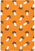 Sinestour Orange Mushroom Baby Crib Sheet Soft and Breathable Crib Mattress Protector for