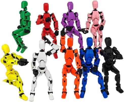RENGNER Dummy13 Set, 13 Set, (9PCS) (Pre-Assembled) Magnetic Action Figure T Action Figure Anti-Gravity Style, Stop