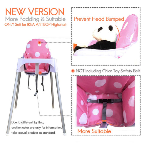 ZARPMA Highchair Cushion for IKEA Antilop, Thick Washable Baby Toddler Seat Covers, Child Chair Insert Mat Padding