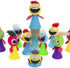 PROLOSO 40 Pcs Jumping Toys, Popper Spring Launchers, Bouncy Ball Hair Man