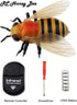 Tipmant Realistic RC Honey Bee Toys IR Remote Control Honeybee Insect Vehicle Electric Animal for Cat Dog Kids Birthday