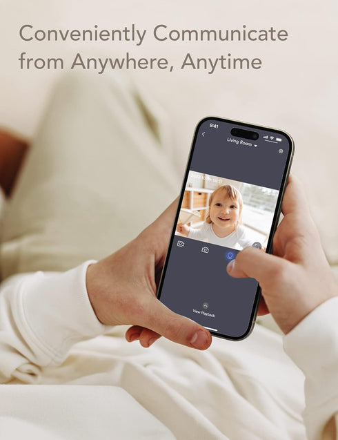 nooie 1080P 2.4G Baby Monitor with Crying Detection, Camera and Audio Night Vision Motion and Sound Detection WiFi Home