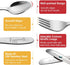 4 Piece Stainless Steel Toddler Utensil Set, Safe Kid Silverware Set for Self Feeding, Cartoon Toddler Forks and