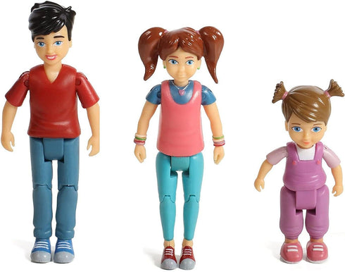 Beverly Hills Sweet Li'l Family Dollhouse People Set, Set of 3 Action Figures: Boy, Girl, Toddler