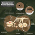 Mini Tudou Remote Control Dinosaur Toys, 2.4Ghz Velociraptor Robot with LED Light Up & Realistic Sounds for Boys Kids