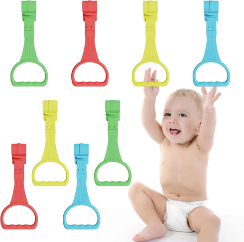8Pcs Pull Up Rings - Baby Walking Exercises Assistant - Bed &