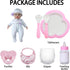16inch 3+ SCOM Baby Dolls, Realistic Baby Dolls Cute Soft Body Baby Doll Real Life Baby Doll Silicone Lifelike Baby