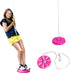 Squirrel Products Heavy Duty Pink Disc Tree Swing with Rope for Outdoor Play, Easy DIY Addition