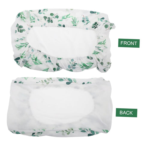 TOYANDONA Changing Table Pad Removable and Washable Nursery Essential for Home and Daycare Gentle Knitted Leaves