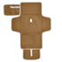 MCHIVER Brown Travel Diaper Changing Pads for Baby Toddler Portable Diaper Changing Station