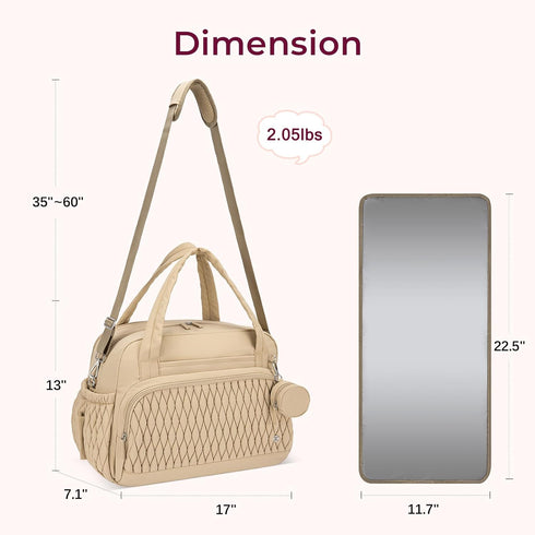 Large Capacity Crossbody Diaper Bag for Moms