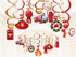 Fire Truck Hanging Swirl Decorations, 30 Ct, Firefighter & Fireman Themed Birthday Party Supplies
