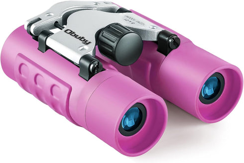 Obuby Real Binoculars for Kids - Gifts for 3-12 Years, 8x21 High-Resolution Optics Compact Toy Binocular for Bird