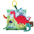 Set 0-6-12-18 Dinosaur Infant Toys Crinkle Books Touch and Feel with Dino Teether and Paci Clip Babies Months