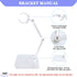 POMER Action Figure Stand, 5 Pcs Transparent Assembly Display Holder Base Model Support Stand Compatible with 6"