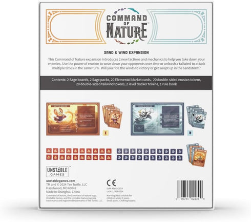Command of Nature Expansion - Sand & Wind: A Competitive Strategic Deck-Building Card Game for 2-4 Players