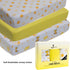 JABMARS. 3 Pack (52 28), Set Crib Sheets Ultra Soft Jersey Cotton Baby Crib Sheets, Breathable Fitted Sheets