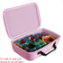 Hermitshell Travel Case for Building Blocks - Fits 30/62 Pieces, Up to 100 Pieces (Pink)