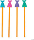 Mermaid Tail Pencil Toppers Eraser - 24 Pieces Birthday Party Favors & Classroom Handouts
