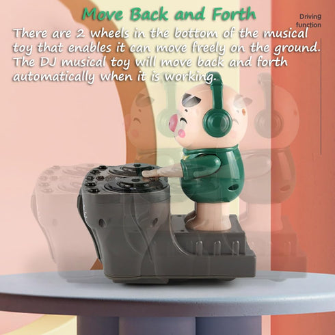 DJ Pig - Funny Musical Toy for Toddlers, Scratch DJing Pig with Dynamic Music and Colorful Lights