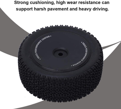 2Pcs RC Tire, 1:14 Scale RC Car Rear Tires, Tire Replacement Tyre Upgrade Spare Parts for Wltoys 144001 1/14 RC Car