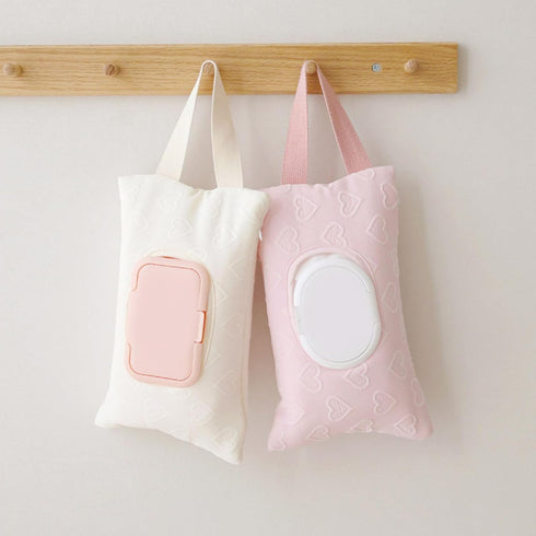 REDYY Stylish White Tissue Box Organizer for Strollers - Modern Design