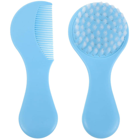 Brush and Comb Set for Newborns, Soft Scalp Comb and Hairbrush with
