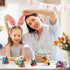 WODMAZ 12PCS Set PreFilled Easter Eggs with Train Building Blocks, Easter Egg Train Toys for Kids Easter Basket