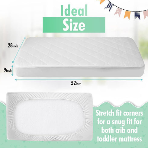 Generic GOTS Certified Organic Cotton Waterproof Crib Mattress Protector