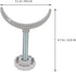 Stair Gate Spindle Rod Safety Banister Adapter, U Shape Rubber Coated Pressure Gates Accessory for Mounted Pet Dog Gate