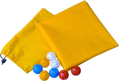 Sonyabecca Team Building Hole Tarp Game - Fun Group Activity in Yellow