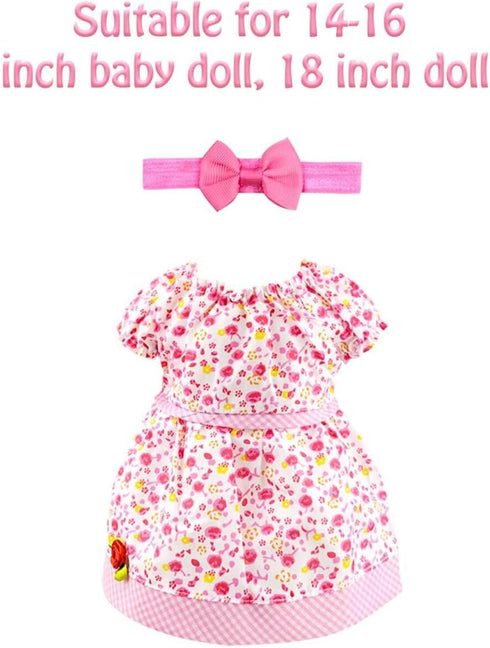 Set 14-16 Inch 18 Inch Set BNUZEIYI Baby Doll Accessories - Feeding and Caring with Bottles Doll Diaper and Changing