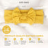 Baby Girl Headbands - Infant, Toddler Cotton Handmade Hairbands with Bows, Child Hair Accessories
