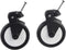 Stroller Rubber Wheels Accessory D: 13cm, Front / Rear for Yoya/ Wheel Stroller with Tools (A pair of front wheels)